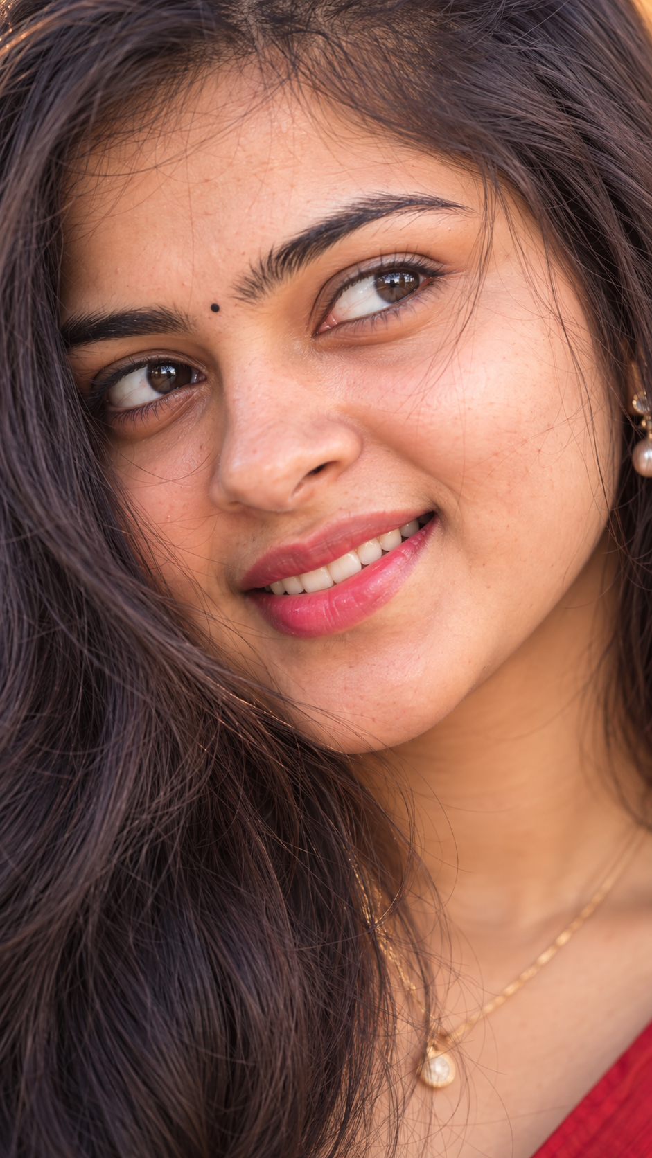 Cinematic close-up portrait