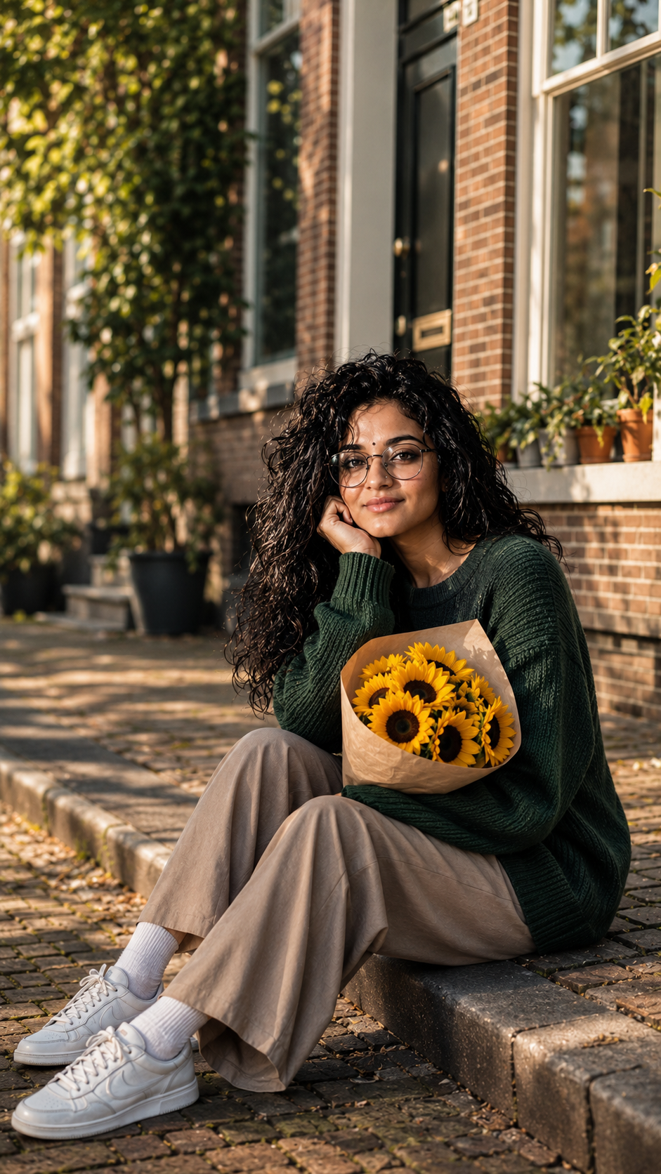Relaxing autumn afternoon in the city