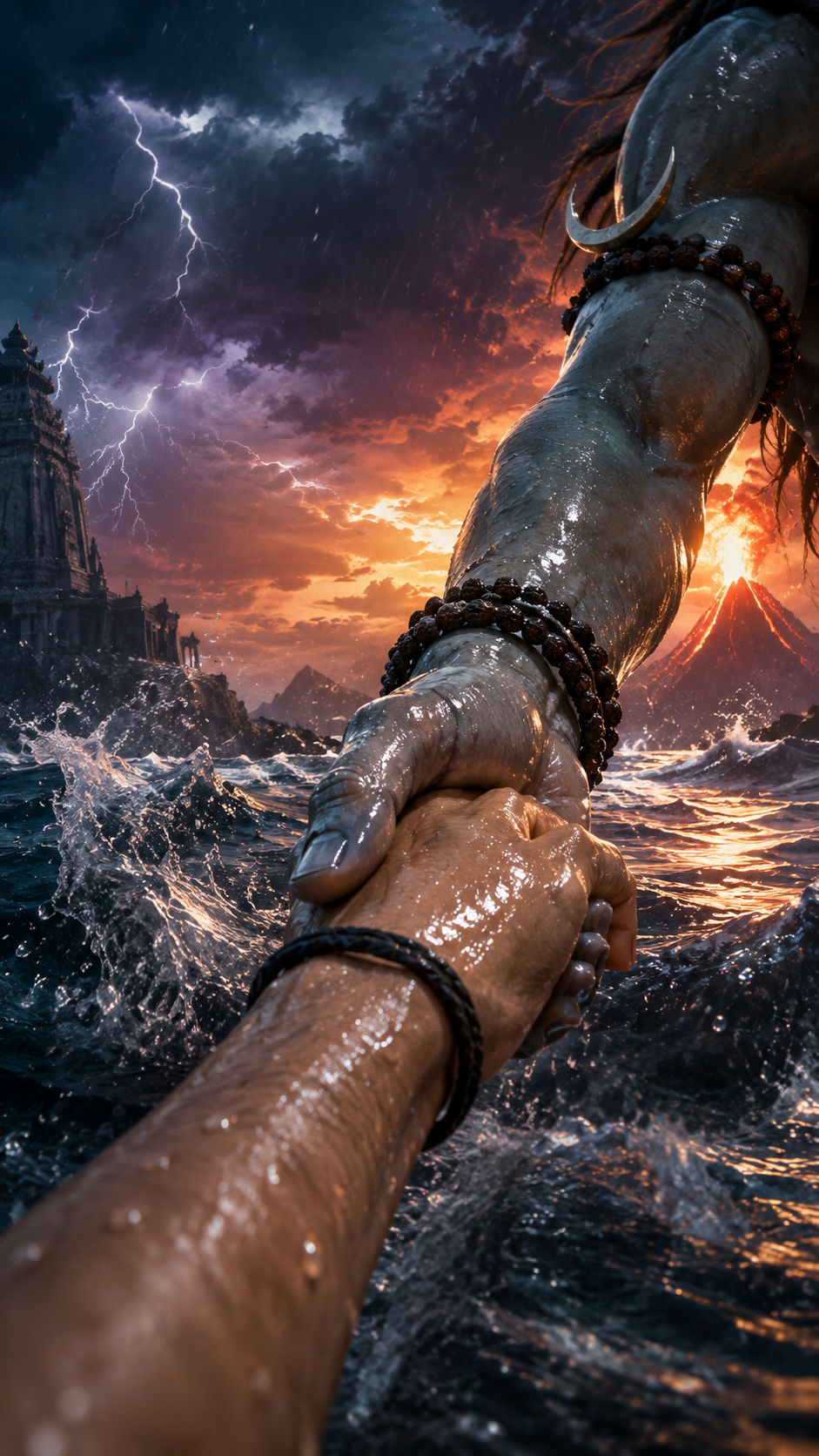 Divine pull in the storm